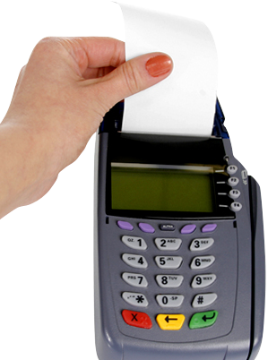 Máquina de cartão com bobina de papel térmico Regispel